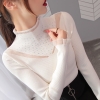 Mã A088 Giá 590K: Áo len nữ cổ cao dài tay đan