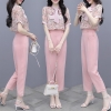 Mã B558: set bộ đồ nữ áo sơ mi quần ống rộng mùa hè
