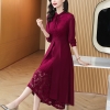 Mã C656: váy đỏ mùa xuân và mùa thu mới cao cấp