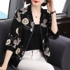 Mã D418: áo khoác mỏng voan hoa Pc phương tây giảm tuổi
