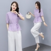 Mã L642: set bộ nữ cao cấp trung niên vải cotton và vải lanh dành cho phụ nữ cao cấp