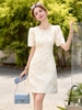 Mã L858: Váy thêu jacquard phong cách