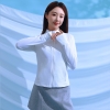 Mã M004: Áo khoác chống nắng nữ cổ đứng dáng ôm eo thoáng khí chất liệu lụa băng chống tia UV