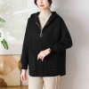 Mã L069 Áo khoác cashmere có mũ cho nữ cao cấp