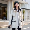 Mã K710: áo khoác nhung parka cotton cho nữ vào mùa đông