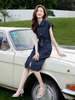 Mã M183: váy denim đơn giản Mohan Yimei, kiểu dáng mới
