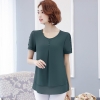 Mã B278: Áo sơ mi voan nữ rộng che bụng big size