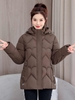 Mã K792: Áo khoác cotton mùa đông nữ dài vừa ấm áp