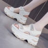 Mã L553: giày thể thao nữ đẹp cao cấp đế xuồng đế dày tăng chiều cao 8cm mới đính đá