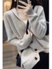 Mã M338: Áo khoác cardigan dệt kim nữ, Xuân/Thu/Đông dày dặn, dáng rộng cao cấp