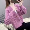 Mã K434: áo khoác len nữ cadigan khoác nhẹ Pc hàn quốc