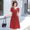 Mã H815: Đầm váy nữ dáng chữ A phong cách Hepburn cao cấp