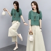 Mã L711: set bộ quần ống rộng cho nữ mùa hè mới phong cách Hàn Quốc quần âu