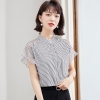 Mã D506: áo sơ mi nữ voan cổ đứng cao cấp