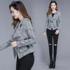 Mã B060: áo vest nữ cao cấp dáng ngắn kẻ sọc phong cách Hàn Quốc
