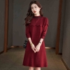 Mã K842: Váy len cashmere dệt kim cao cấp dành cho nữ mùa thu đông khí chất