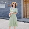 Mã B698: váy mùa hè mới eo thon Phong cách Pháp