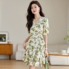 Mã L453: Váy liền thân lụa nhỏ cho nữ cao cấp mùa hè