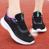 Mã M091: Giày nữ mùa hè với lỗ xỏ dây lớn, phần trên bằng lưới đơn khoét rỗng, giày chạy bộ