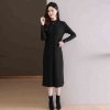 Mã K828: Đầm dệt kim len dài khí chất cao cấp