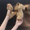 Mã L528: Giày sandal đế dày cho nữ đẹp cao cấp giày nữ đẹp cao cấp thường ngày giày cao gót đế xuồng