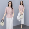 Mã L642: set bộ nữ cao cấp trung niên vải cotton và vải lanh dành cho phụ nữ cao cấp