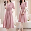Mã L434: váy đẹp cao cấp lụa dâu dáng dài sang trọng