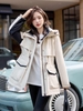 Mã K710: áo khoác nhung parka cotton cho nữ vào mùa đông