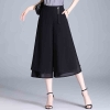 Mã K600: Quần ống rộng cho nữ mới quần culottes cạp cao dáng rộng