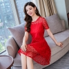 Mã B540: đầm nữ nhỏ ngắn tay phong cách Hàn quốc