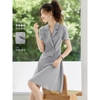 Mã M206: Đầm công sở thanh lịch Mohan Yimei, mẫu đầm nhẹ mùa hè