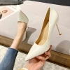 Mã L061 Giày cao gót da bóng màu nude cho nữ cao cấp