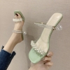 Mã C707: dép lê nữ cao gót 6cm
