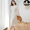 Mã L745: Váy chấm bi trắng cho nữ mùa hè