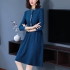 Mã C436: đầm len thu đông dáng dài