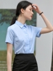 Mã K936: Áo sơ mi xanh nữ ngắn tay mùa hè