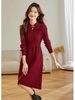 Mã K589: Váy len cao cấp dệt kim cashmere