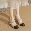 Mã K181: Giày cao gót nữ mũi nhọn gót vuông 5,5cm cao cấp