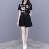 Mã A305 Giá 980K: set bộ 2 món quần short sơ mi voan phong cách phương tây