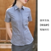 Mã K936: Áo sơ mi xanh nữ ngắn tay mùa hè
