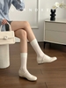 Mã M155: Phiên bản da cừu ~ Giày Mary Jane nữ với đế xuồng ẩn, mũi tròn, gót phẳng