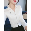 Mã G710: Áo khoác nỉ dài tay cardigan ngắn retro sang trọng