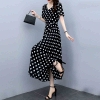 Mã L399: váy đẹp cao cấp voan chấm bi cho trung niên quần áo nữ cao cấp mùa hè 2