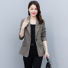 Mã K519: Áo blazer kẻ sọc nữ trung niên áo khoác nữ cao cấp
