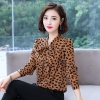 Mã L508: Áo sơ mi hoa nữ đẹp cao cấp tay dài voan mẹ trung niên