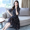 Mã B699: đầm đẹp liền thân voan hè mới dáng xòe