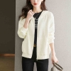Mã K383: Áo Khoác Nữ Xuân Thu Có Mũ Áo Cardigan Áo Khoác Ngoài