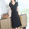 Mã K377: đầm váy trung niên màu basic thanh lịch