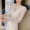 Mã K087: Đầm nữ phối ren cao cấp sang trọng mới kiểu Pháp