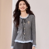 Mã L033: Áo sơ mi len nữ cao cấp cardigan
